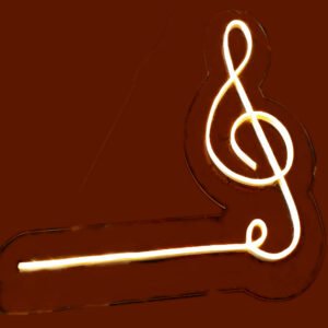 HarmonyRadiance Musical Note Neon Glow Light