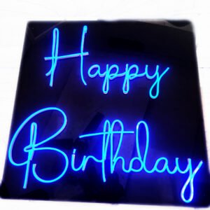 JoySquare Blue Birthday Brilliance Neon Sign