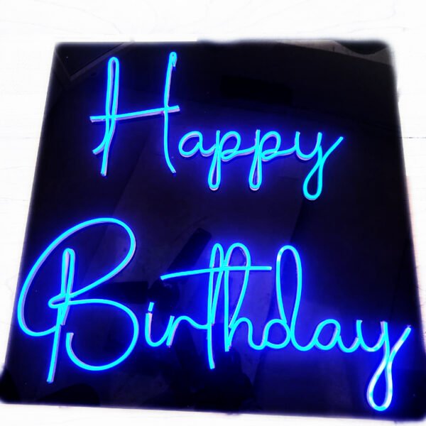 JoySquare Blue Birthday Brilliance Neon Sign