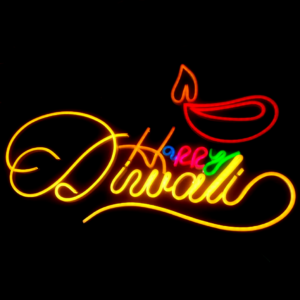 SparkleDominance Happy Diwali Neon Light