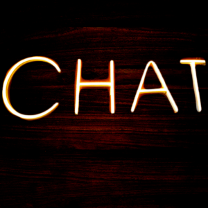 Chat Transparent Neon Light Board