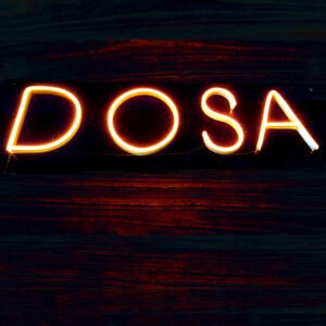 Dosa Neon Banner For Dhaba