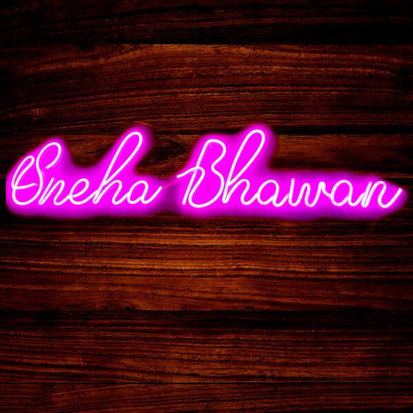 EnchantHaven Custom Neon Home Name Plate