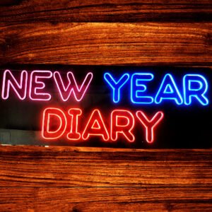 EternalEntries New Year Diary Neon Light