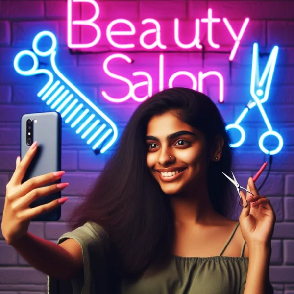 Hair Salon Neon Sign