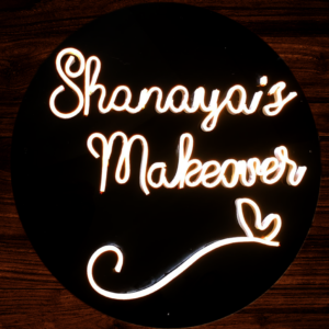 Neon Name Plate for Beauty Parlour