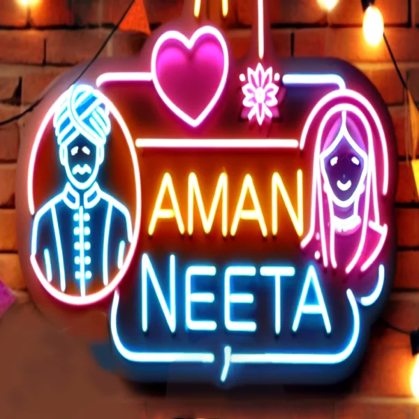 Neon Wedding Sign