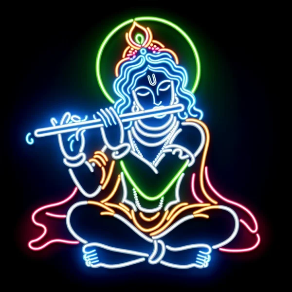 Sacred Glow Krishna Neon Sign