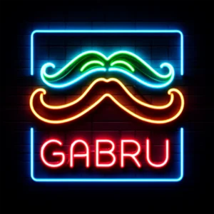 Vibrant Gabru Neon Sign