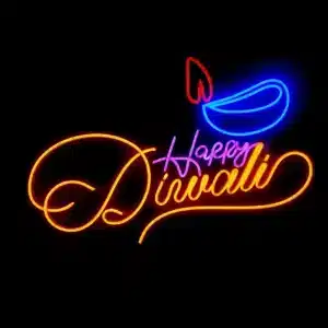 Happy Diwali Neon Sign